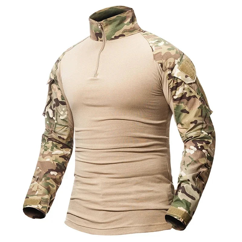 WOLF ENEMYCN Tactical Hiking Shirt Men Camouflage Breathable