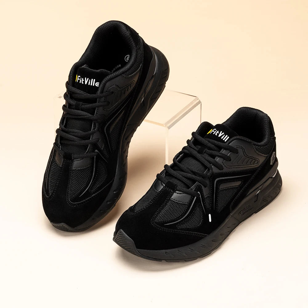 FitVille Extra Wide Mens Walking Shoes Lightweight Sneakers