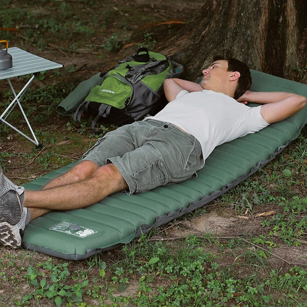 AZURAOKEYCN Ultralight Camping Mat With Pump Pillow Outdoors