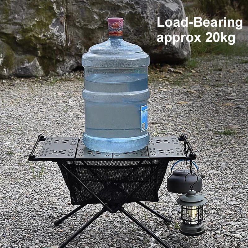 West Tune Folding Aluminum Camping Table Lightweight With Mesh Bag