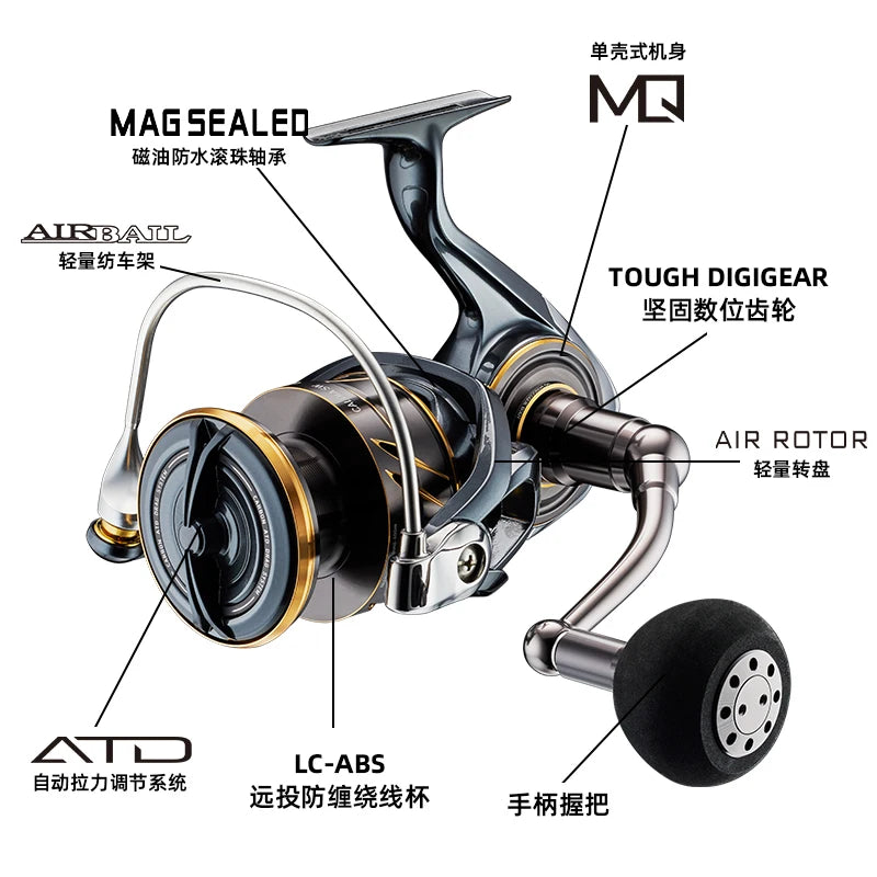 Daiwa Caldia SW Jigging Reel Drag 12 20kg Spinning Pro