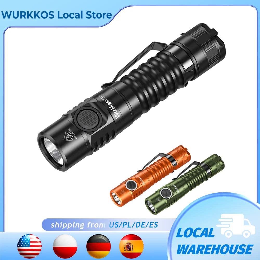Wurkkos FC11C 519A USB C Rechargeable 1200lm EDC Flashlight