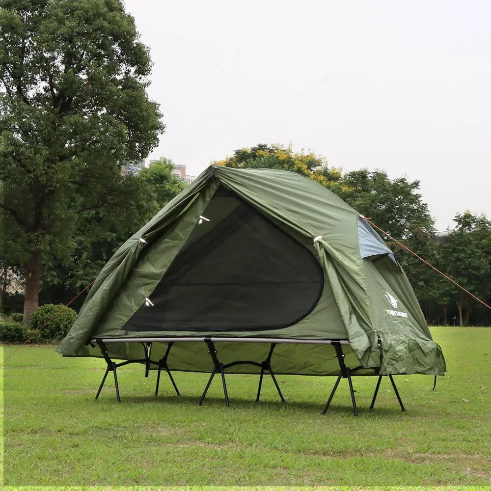 Building Four In One Camping Cot Tent Foldable Elevated Bed