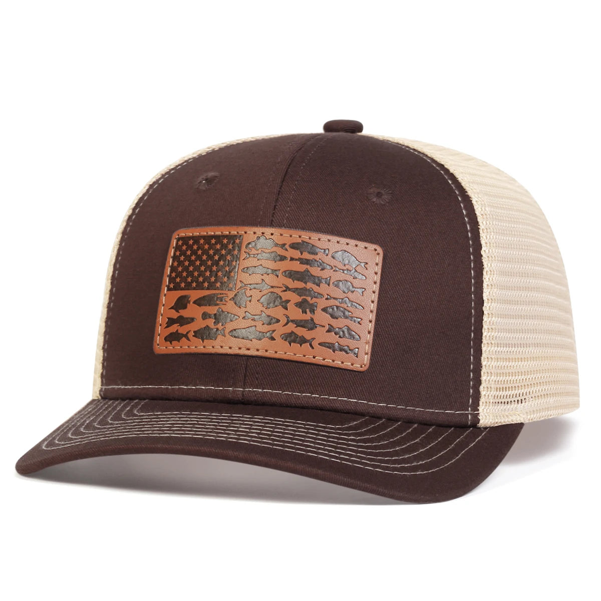 Zhejiang Little Fish Flag Leather Label Baseball Cap
