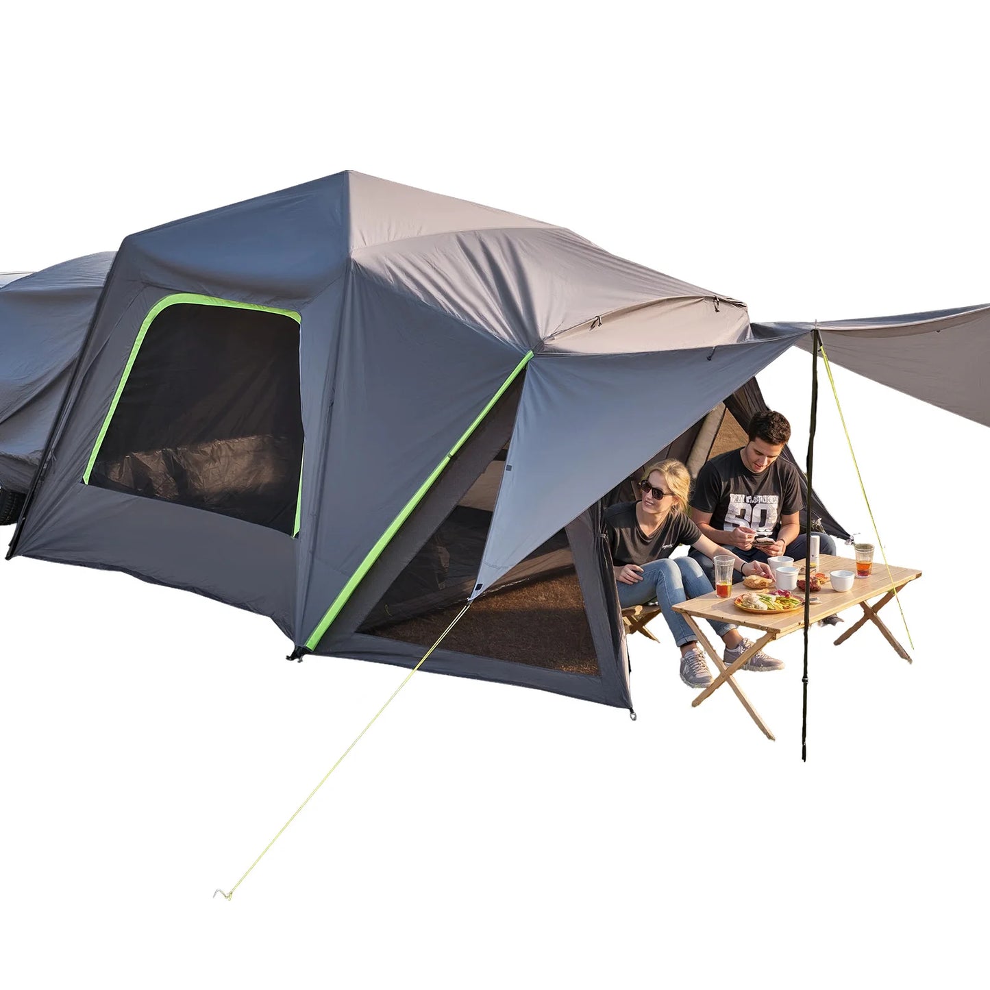 SucceBuy SUV Tent For Camping Waterproof With Shade Awning