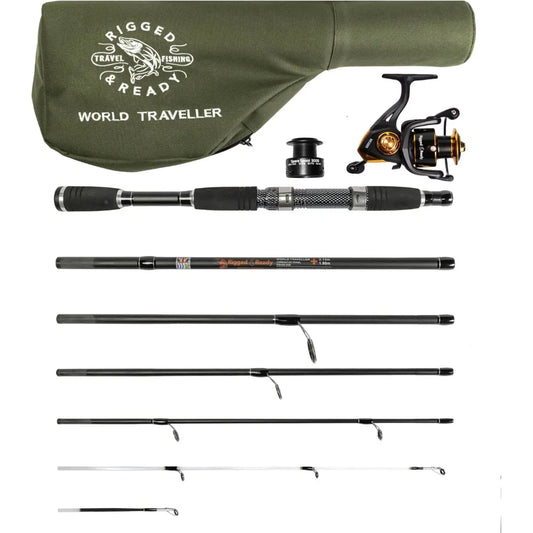 JD Performance Gear Travel Fishing Rod and Reel Case Set