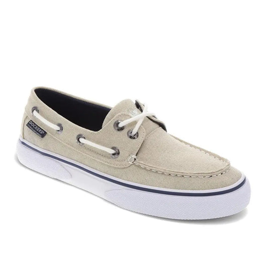 Dockers Men Rowe Canvas Boat Shoe Lace Up Casual Shoes