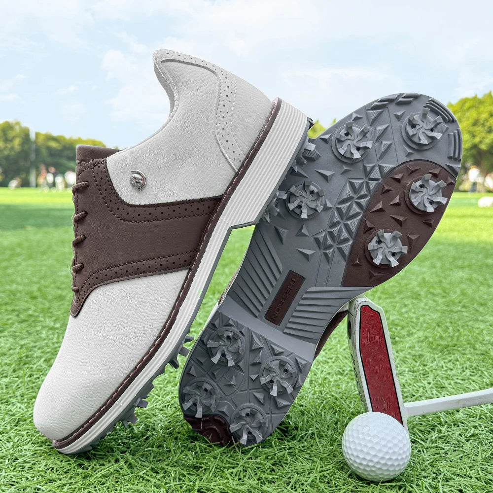 Lenox Golf Shoes Spikes for Men Walking Footwear Golfers