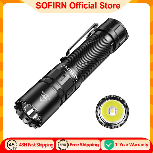 Sofirn SK30 3000LM Tactical LED Flashlight USB C Rechargeable