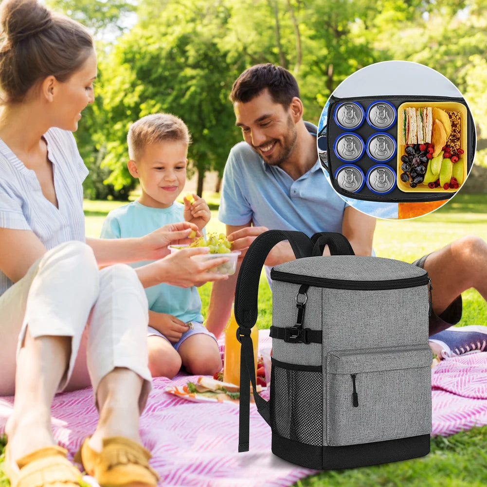 Shunmaii Insulated Cooler Backpack for Camping and Hiking