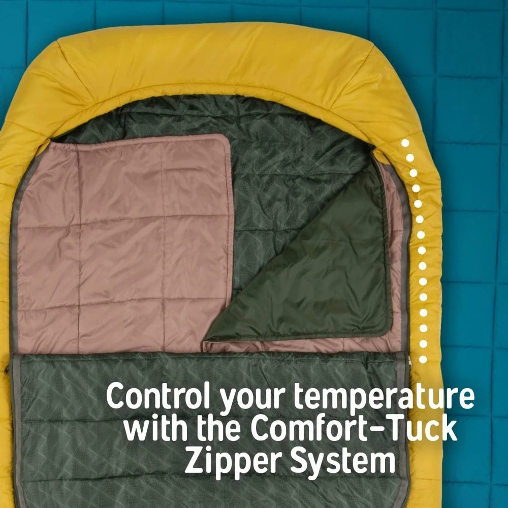 Tru.Comfort Doublewide 20 Degree Sleeping Bag – Two Person Synthetic Camping Sleeping Bag for Couples & Family - Hot Sale