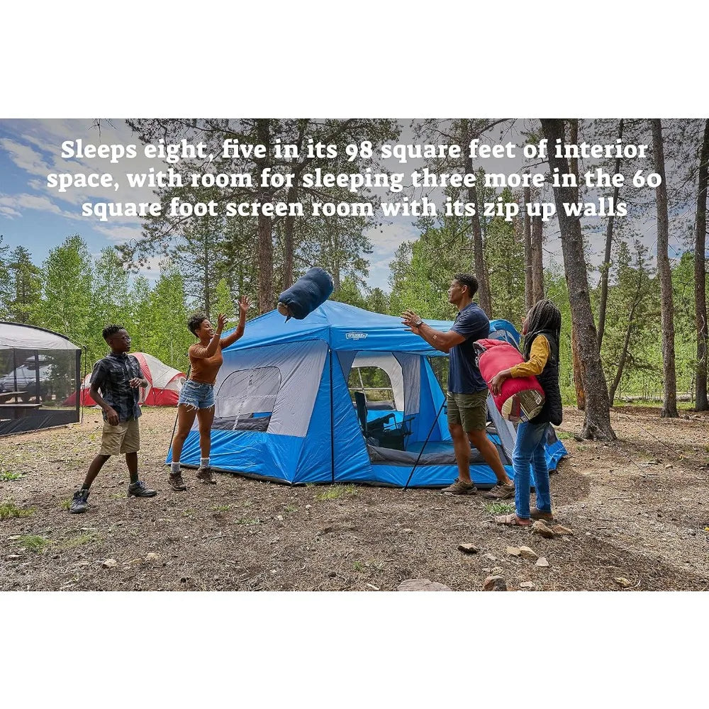 Klondike Family Canvas Tent With Convertible Screen Room