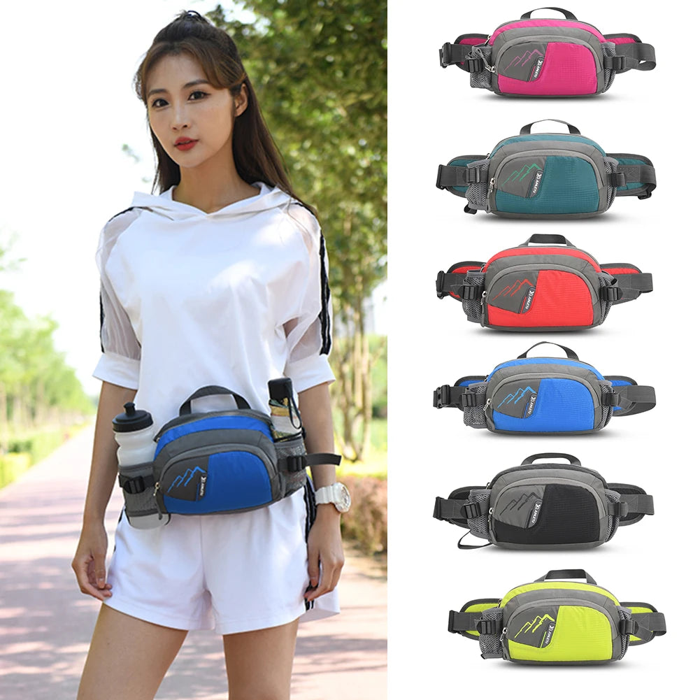 JOCESTYLE Fanny Pack Running Belt Bottle Holder For Cycling