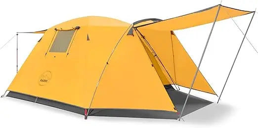 Building Waterproof Family Camping Tent With Porch Canopy