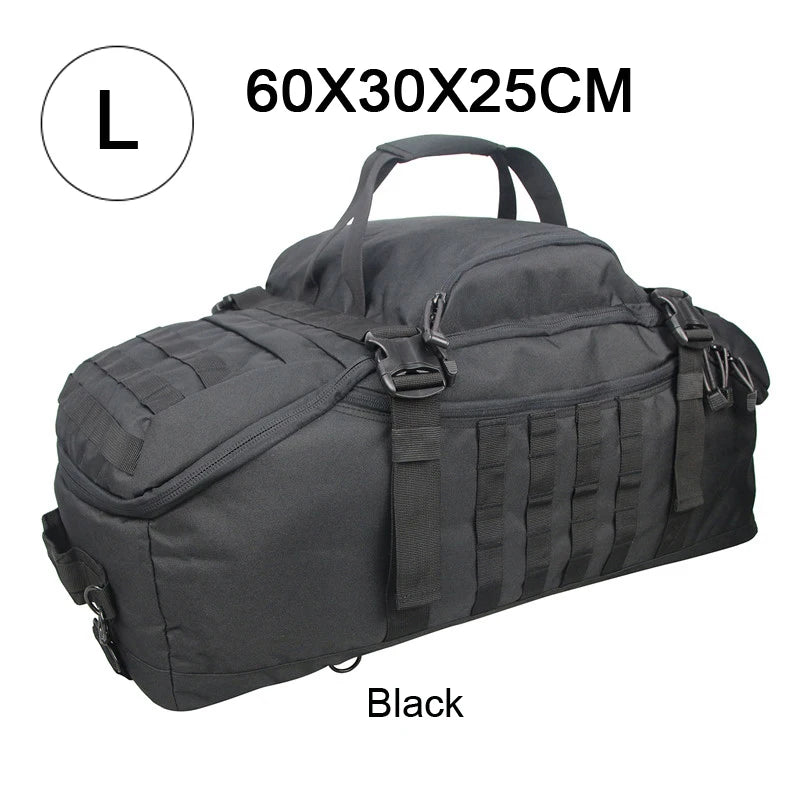 QCN Tactical Travel Bag Molle Duffle for Camping and Hiking