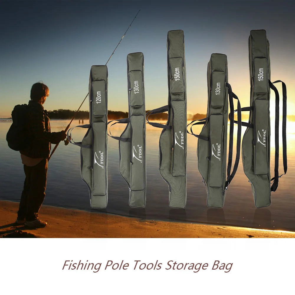 Hign Concerned Folding Fishing Rod Carrier Canvas Bag