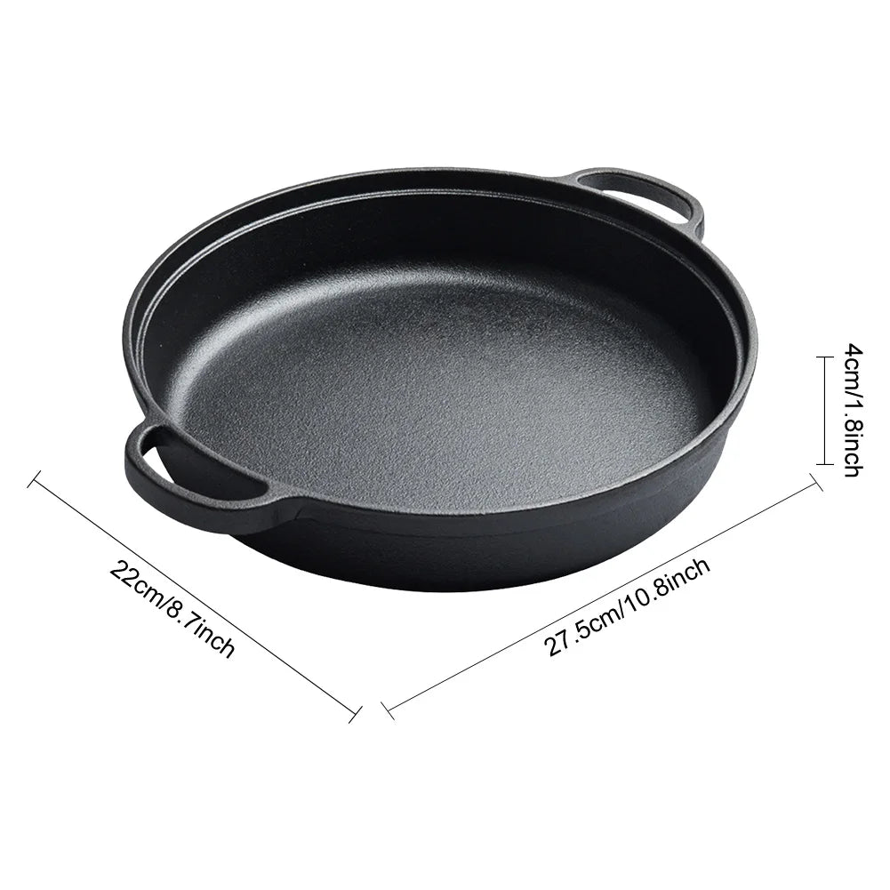 JD Performance Gear Cast Iron Skillet With Dual Handles