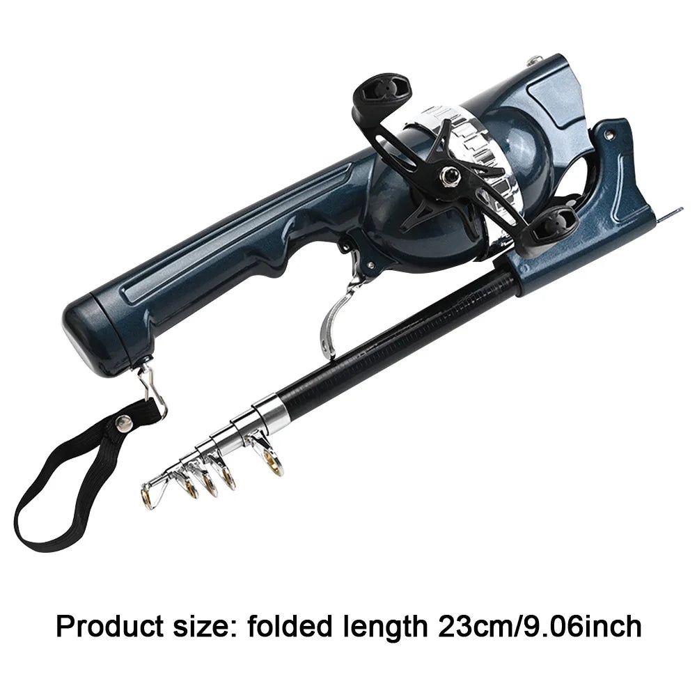 Portable Telescopic Fishing Rod With Reel Carbon Fiber