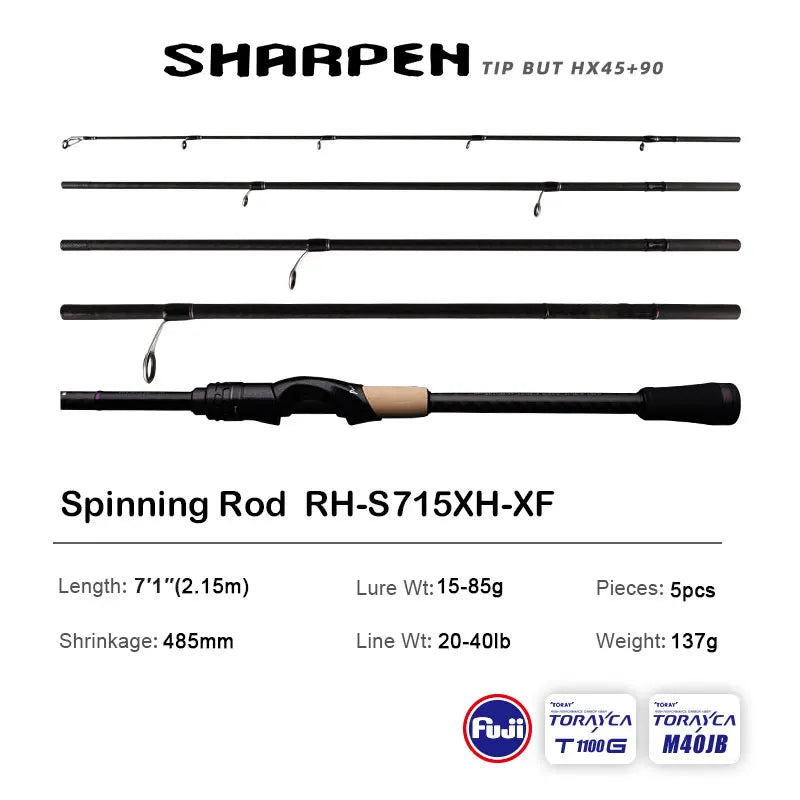 JD Performance Gear PureLure Spinning And Casting Rod