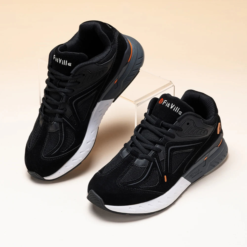 FitVille Extra Wide Mens Walking Shoes Lightweight Sneakers