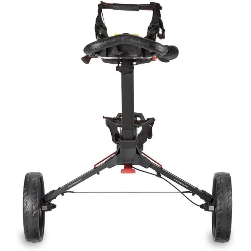YTYINH Compact 3 Golf Push Cart with Scorecard Console