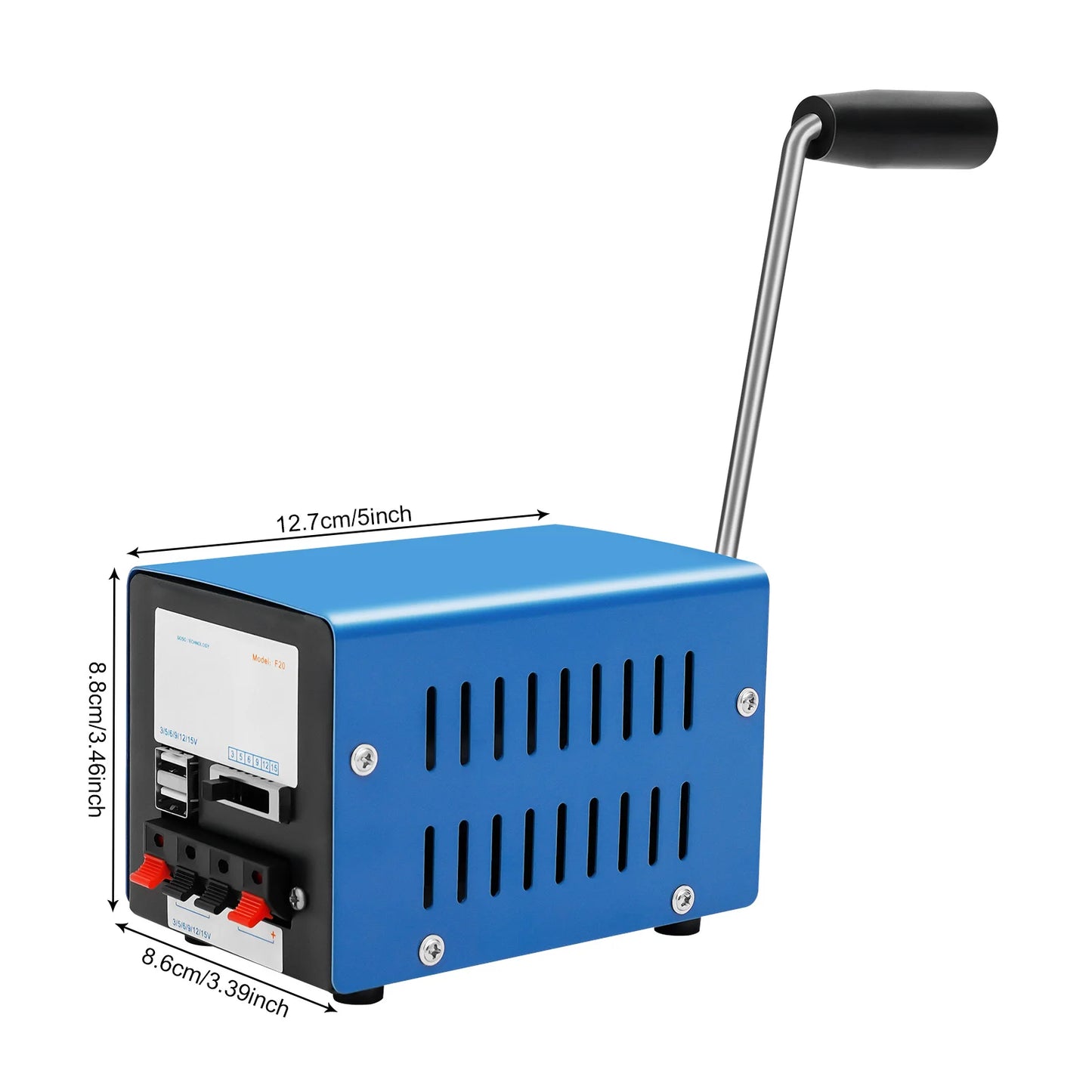 Portable Hand Crank Generator Emergency Power For Outdoor Camping Phones