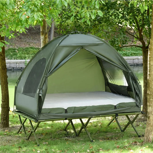 Elenxs Portable Folding Pop Up Off Ground Camping Bed