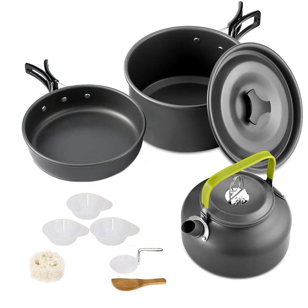 LISM Camping Cookware Set Nonstick Travel Outdoor Picnic