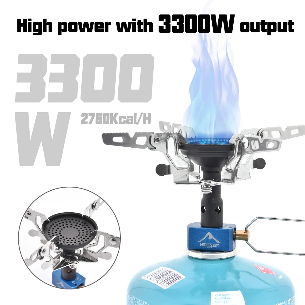 Widesea Gas Burner Camping Stove 3300W Portable Outdoor Kitchen